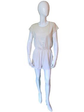 Z Supply Cream/Beige Ultra-Soft Luxe Cotton Romper/Jumper Size Small